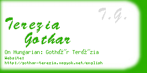 terezia gothar business card